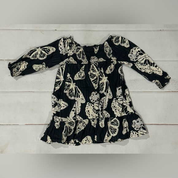 GAP Other - Baby gap navy blue butterfly dress size 18 to 24 months